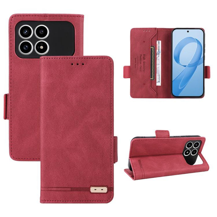 Funda de teléfono de cuero con cierre magnético, For Redmi Turbo 5 Max / Poco X8 Pro Max 5G, For Redmi Note 15 Pro+ 5G 163.3mm / Poco M8 Pro 5G, For Redmi Note 15 5G / 4G 164mm / Poco M8 5G, For Redmi K90 Pro Max 5G / Poco F8 Ultra                     ...