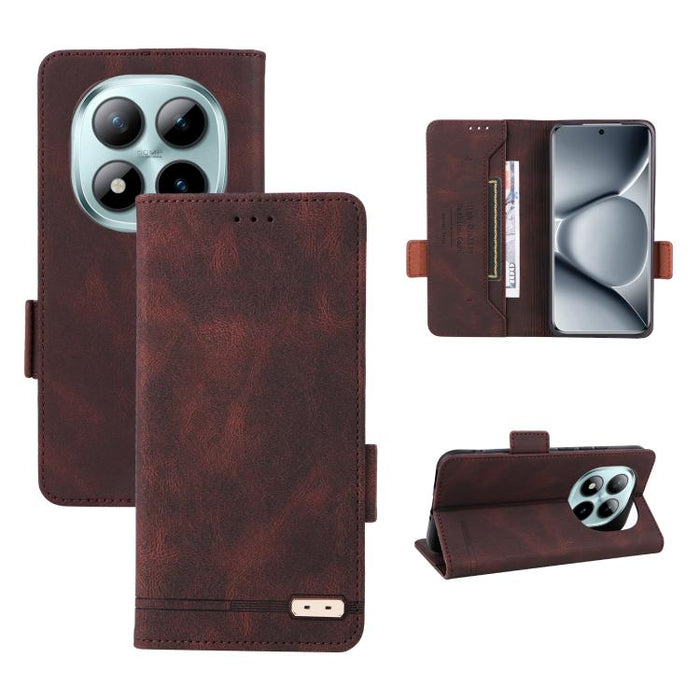 Funda de teléfono de cuero con cierre magnético, For Redmi Turbo 5 Max / Poco X8 Pro Max 5G, For Redmi Note 15 Pro+ 5G 163.3mm / Poco M8 Pro 5G, For Redmi Note 15 5G / 4G 164mm / Poco M8 5G, For Redmi K90 Pro Max 5G / Poco F8 Ultra                     ...