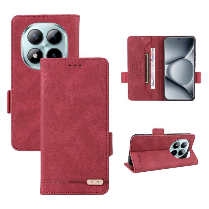 Funda de teléfono de cuero con cierre magnético, For Redmi Turbo 5 Max / Poco X8 Pro Max 5G, For Redmi Note 15 Pro+ 5G 163.3mm / Poco M8 Pro 5G, For Redmi Note 15 5G / 4G 164mm / Poco M8 5G, For Redmi K90 Pro Max 5G / Poco F8 Ultra                     ...