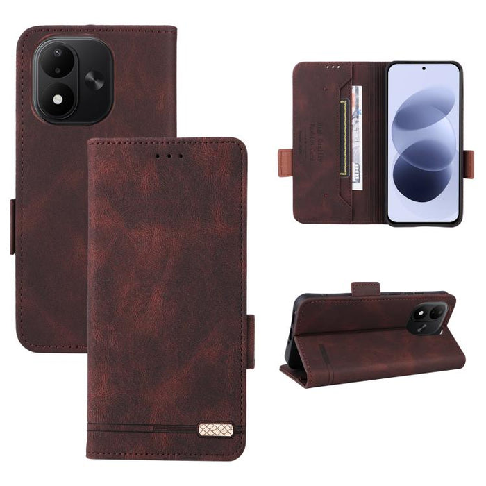 Funda de teléfono de cuero con cierre magnético, For Redmi Turbo 5 Max / Poco X8 Pro Max 5G, For Redmi Note 15 Pro+ 5G 163.3mm / Poco M8 Pro 5G, For Redmi Note 15 5G / 4G 164mm / Poco M8 5G, For Redmi K90 Pro Max 5G / Poco F8 Ultra                     ...
