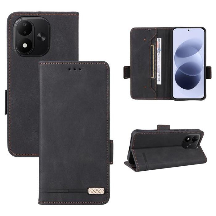 Funda de teléfono de cuero con cierre magnético, For Redmi Turbo 5 Max / Poco X8 Pro Max 5G, For Redmi Note 15 Pro+ 5G 163.3mm / Poco M8 Pro 5G, For Redmi Note 15 5G / 4G 164mm / Poco M8 5G, For Redmi K90 Pro Max 5G / Poco F8 Ultra                     ...