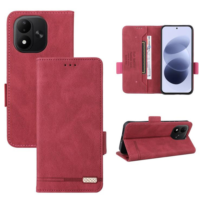 Funda de teléfono de cuero con cierre magnético, For Redmi Turbo 5 Max / Poco X8 Pro Max 5G, For Redmi Note 15 Pro+ 5G 163.3mm / Poco M8 Pro 5G, For Redmi Note 15 5G / 4G 164mm / Poco M8 5G, For Redmi K90 Pro Max 5G / Poco F8 Ultra                     ...