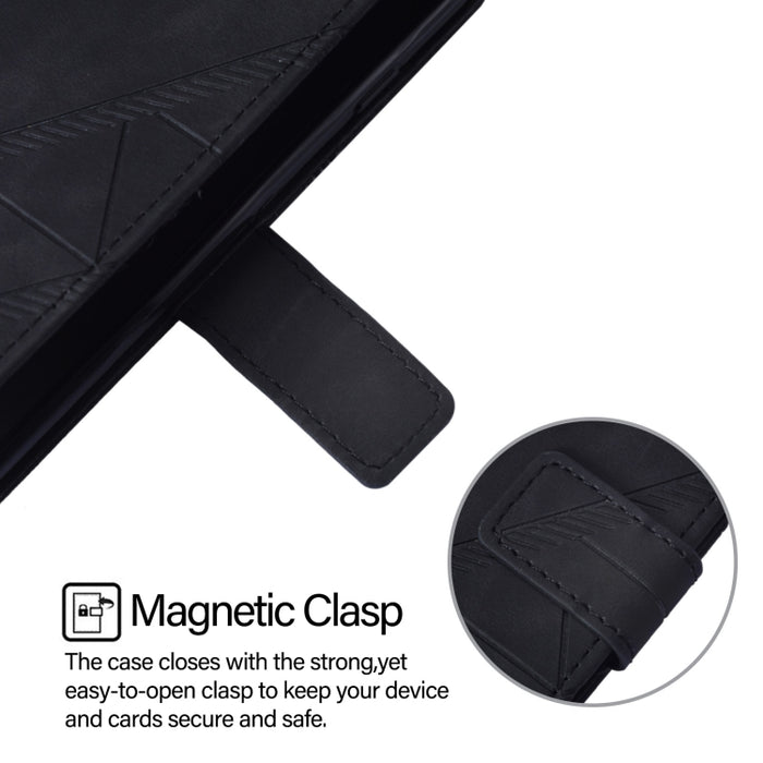 Funda para teléfono de cuero con tapa en relieve 3D cruzada, For Xiaomi 14T, For Xiaomi Poco F6