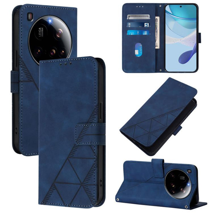 Funda para teléfono de cuero con tapa en relieve 3D cruzada, For Xiaomi 17 Max 5G, For Xiaomi 17T Pro 5G, For Xiaomi Poco M7 4G 169mm, For Xiaomi 15T Pro 5G, For Xiaomi 15T 5G, For Xiaomi Civi 5 Pro, For Xiaomi 15S Pro, For Xiaomi Poco M6 4G / M6 Plus ...