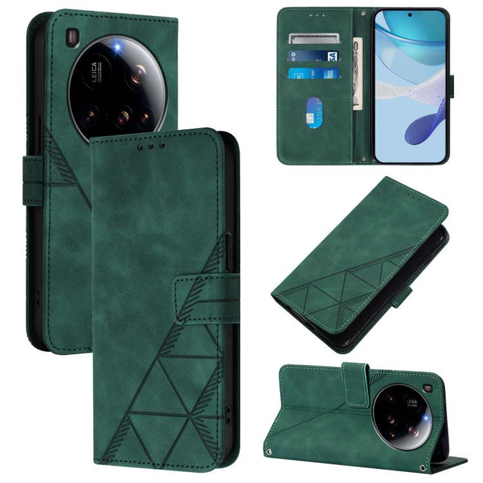 Funda para teléfono de cuero con tapa en relieve 3D cruzada, For Xiaomi 17 Max 5G, For Xiaomi 17T Pro 5G, For Xiaomi Poco M7 4G 169mm, For Xiaomi 15T Pro 5G, For Xiaomi 15T 5G, For Xiaomi Civi 5 Pro, For Xiaomi 15S Pro, For Xiaomi Poco M6 4G / M6 Plus ...