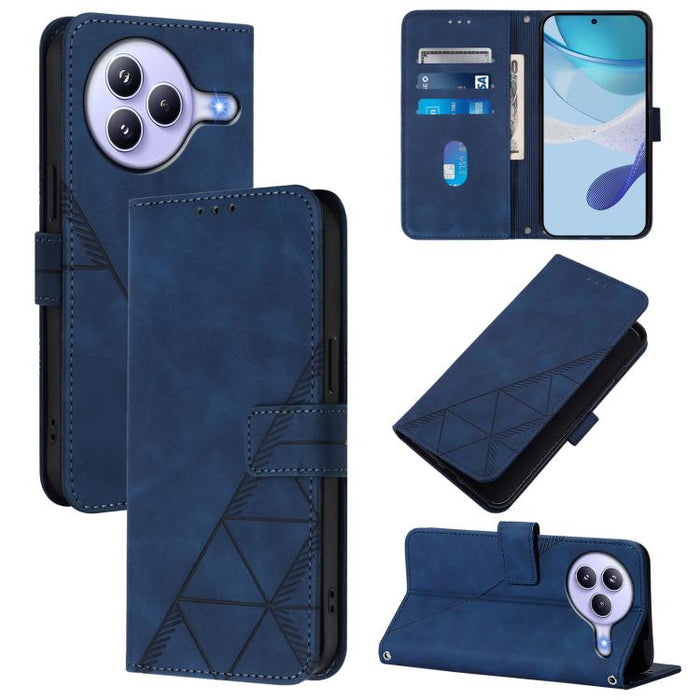 Funda para teléfono de cuero con tapa en relieve 3D cruzada, For Xiaomi 17 Max 5G, For Xiaomi 17T Pro 5G, For Xiaomi Poco M7 4G 169mm, For Xiaomi 15T Pro 5G, For Xiaomi 15T 5G, For Xiaomi Civi 5 Pro, For Xiaomi 15S Pro, For Xiaomi Poco M6 4G / M6 Plus ...