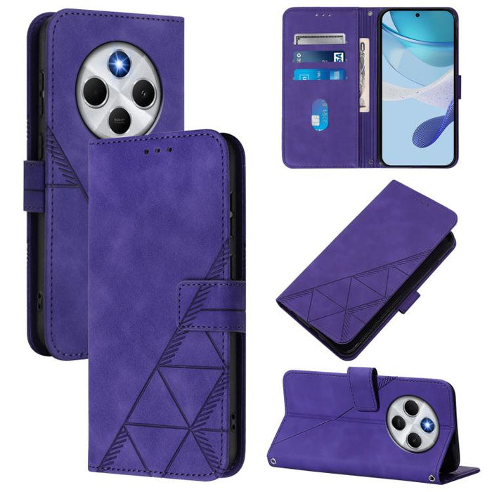 Funda para teléfono de cuero con tapa en relieve 3D cruzada, For Xiaomi 17 Max 5G, For Xiaomi 17T Pro 5G, For Xiaomi Poco M7 4G 169mm, For Xiaomi 15T Pro 5G, For Xiaomi 15T 5G, For Xiaomi Civi 5 Pro, For Xiaomi 15S Pro, For Xiaomi Poco M6 4G / M6 Plus ...