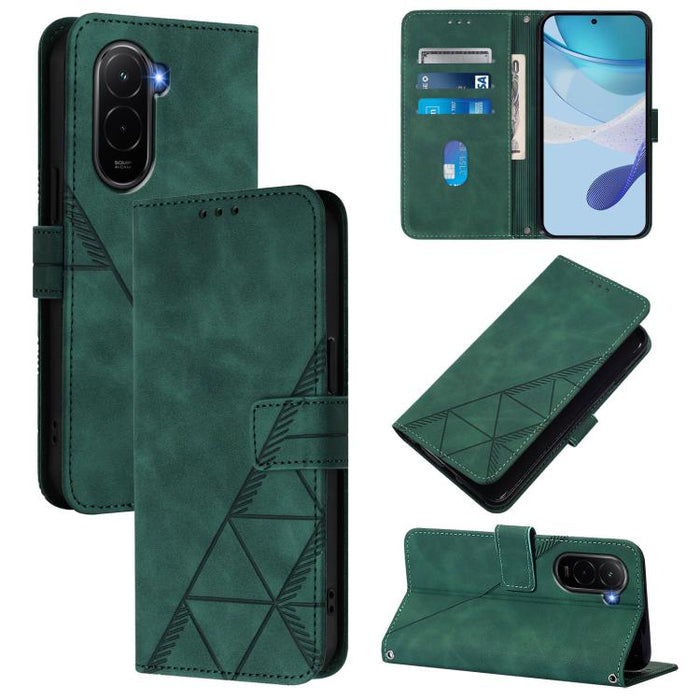 Funda para teléfono de cuero con tapa en relieve 3D cruzada, For Xiaomi 17 Max 5G, For Xiaomi 17T Pro 5G, For Xiaomi Poco M7 4G 169mm, For Xiaomi 15T Pro 5G, For Xiaomi 15T 5G, For Xiaomi Civi 5 Pro, For Xiaomi 15S Pro, For Xiaomi Poco M6 4G / M6 Plus ...