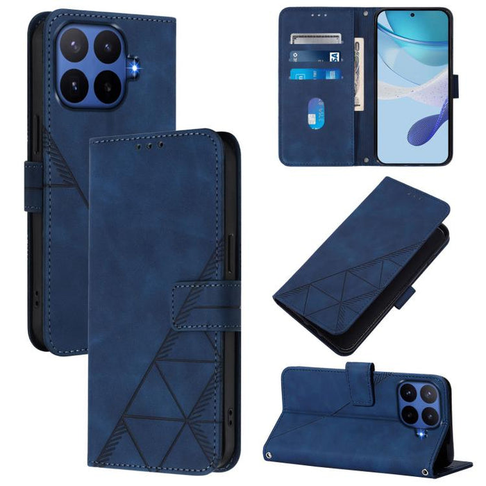 Funda para teléfono de cuero con tapa en relieve 3D cruzada, For Xiaomi 17 Max 5G, For Xiaomi 17T Pro 5G, For Xiaomi Poco M7 4G 169mm, For Xiaomi 15T Pro 5G, For Xiaomi 15T 5G, For Xiaomi Civi 5 Pro, For Xiaomi 15S Pro, For Xiaomi Poco M6 4G / M6 Plus ...
