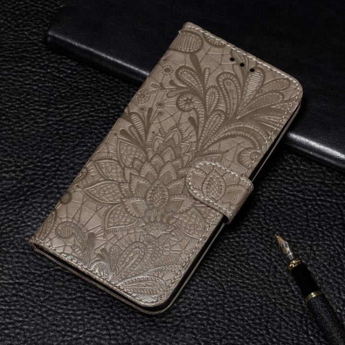 Funda para teléfono de cuero con tapa y estampado de flores de encaje, For Xiaomi Redmi A3, For Xiaomi Redmi Note 13 Pro 4G, For Xiaomi Redmi Note 13 4G, For Xiaomi Redmi K70E, For Xiaomi Redmi Note 13R Pro, For Xiaomi 14 Ultra, For Xiaomi Redmi K70