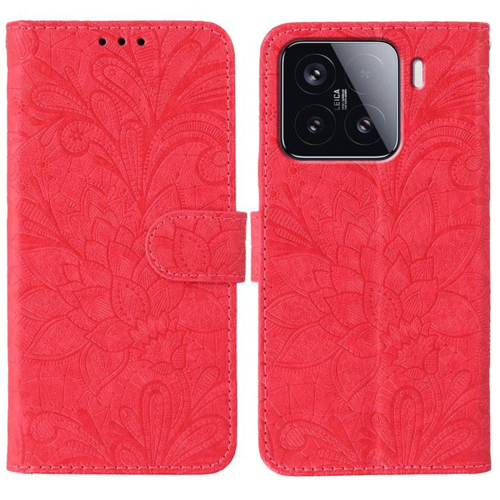 Funda para teléfono de cuero con tapa y estampado de flores de encaje, For Xiaomi 17 Pro, For Xiaomi 17, For Xiaomi 15T Pro 5G, For Xiaomi 15T 5G, For Xiaomi Poco F7 Ultra / Redmi K80 Pro, For Xiaomi Poco F7 Pro / Redmi K80                             ...