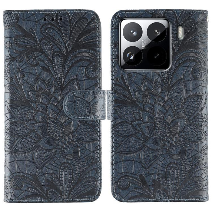 Funda para teléfono de cuero con tapa y estampado de flores de encaje, For Xiaomi 17 Pro, For Xiaomi 17, For Xiaomi 15T Pro 5G, For Xiaomi 15T 5G, For Xiaomi Poco F7 Ultra / Redmi K80 Pro, For Xiaomi Poco F7 Pro / Redmi K80                             ...