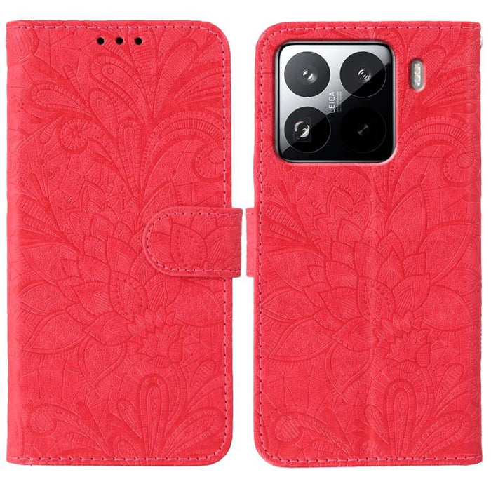 Funda para teléfono de cuero con tapa y estampado de flores de encaje, For Xiaomi 17 Pro, For Xiaomi 17, For Xiaomi 15T Pro 5G, For Xiaomi 15T 5G, For Xiaomi Poco F7 Ultra / Redmi K80 Pro, For Xiaomi Poco F7 Pro / Redmi K80                             ...