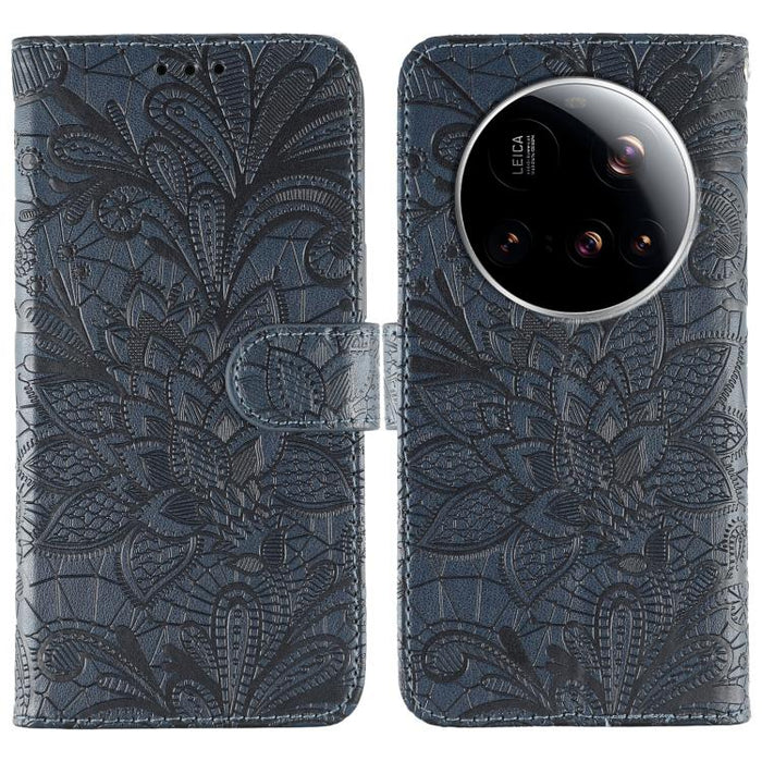 Funda para teléfono de cuero con tapa y estampado de flores de encaje, For Xiaomi 17 Pro, For Xiaomi 17, For Xiaomi 15T Pro 5G, For Xiaomi 15T 5G, For Xiaomi Poco F7 Ultra / Redmi K80 Pro, For Xiaomi Poco F7 Pro / Redmi K80                             ...
