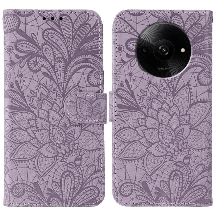 Funda para teléfono de cuero con tapa y estampado de flores de encaje, For Xiaomi 17 Pro, For Xiaomi 17, For Xiaomi 15T Pro 5G, For Xiaomi 15T 5G, For Xiaomi Poco F7 Ultra / Redmi K80 Pro, For Xiaomi Poco F7 Pro / Redmi K80                             ...