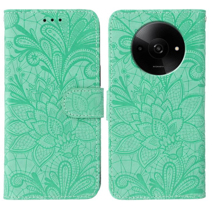 Funda para teléfono de cuero con tapa y estampado de flores de encaje, For Xiaomi 17 Pro, For Xiaomi 17, For Xiaomi 15T Pro 5G, For Xiaomi 15T 5G, For Xiaomi Poco F7 Ultra / Redmi K80 Pro, For Xiaomi Poco F7 Pro / Redmi K80                             ...