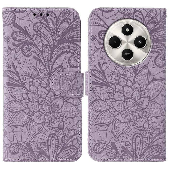 Funda para teléfono de cuero con tapa y estampado de flores de encaje, For Xiaomi 17 Pro, For Xiaomi 17, For Xiaomi 15T Pro 5G, For Xiaomi 15T 5G, For Xiaomi Poco F7 Ultra / Redmi K80 Pro, For Xiaomi Poco F7 Pro / Redmi K80                             ...