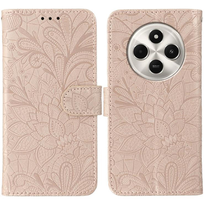Funda para teléfono de cuero con tapa y estampado de flores de encaje, For Xiaomi 17 Pro, For Xiaomi 17, For Xiaomi 15T Pro 5G, For Xiaomi 15T 5G, For Xiaomi Poco F7 Ultra / Redmi K80 Pro, For Xiaomi Poco F7 Pro / Redmi K80                             ...