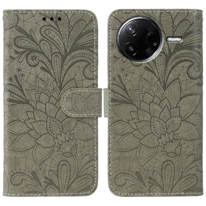 Funda para teléfono de cuero con tapa y estampado de flores de encaje, For Xiaomi 17 Pro, For Xiaomi 17, For Xiaomi 15T Pro 5G, For Xiaomi 15T 5G, For Xiaomi Poco F7 Ultra / Redmi K80 Pro, For Xiaomi Poco F7 Pro / Redmi K80                             ...