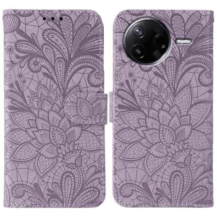 Funda para teléfono de cuero con tapa y estampado de flores de encaje, For Xiaomi 17 Pro, For Xiaomi 17, For Xiaomi 15T Pro 5G, For Xiaomi 15T 5G, For Xiaomi Poco F7 Ultra / Redmi K80 Pro, For Xiaomi Poco F7 Pro / Redmi K80                             ...