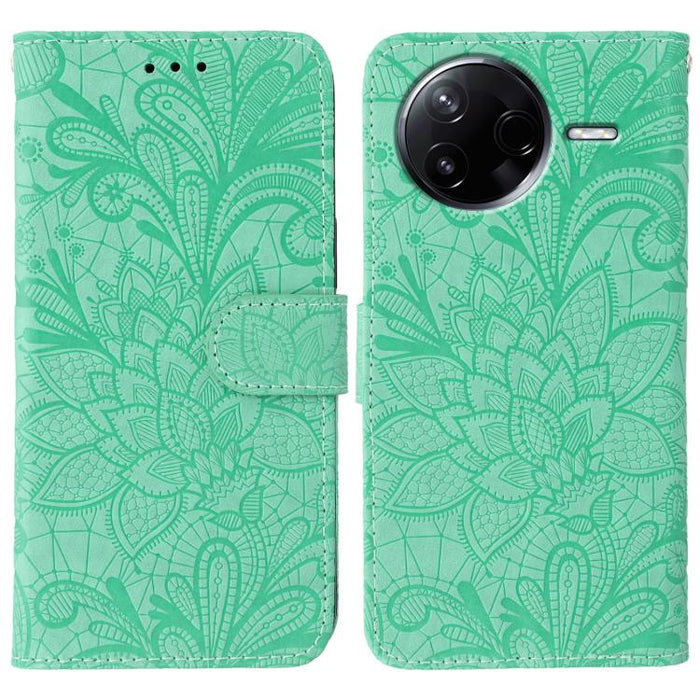 Funda para teléfono de cuero con tapa y estampado de flores de encaje, For Xiaomi 17 Pro, For Xiaomi 17, For Xiaomi 15T Pro 5G, For Xiaomi 15T 5G, For Xiaomi Poco F7 Ultra / Redmi K80 Pro, For Xiaomi Poco F7 Pro / Redmi K80                             ...