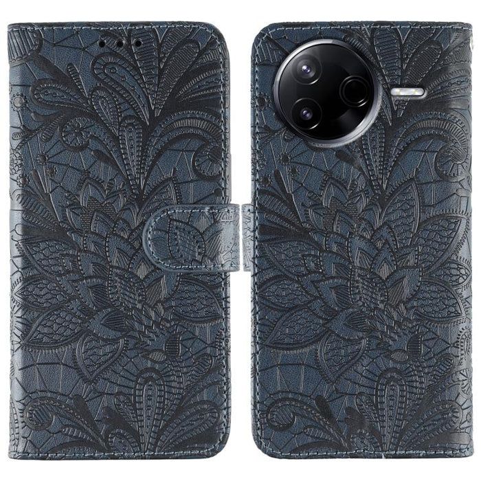 Funda para teléfono de cuero con tapa y estampado de flores de encaje, For Xiaomi 17 Pro, For Xiaomi 17, For Xiaomi 15T Pro 5G, For Xiaomi 15T 5G, For Xiaomi Poco F7 Ultra / Redmi K80 Pro, For Xiaomi Poco F7 Pro / Redmi K80                             ...