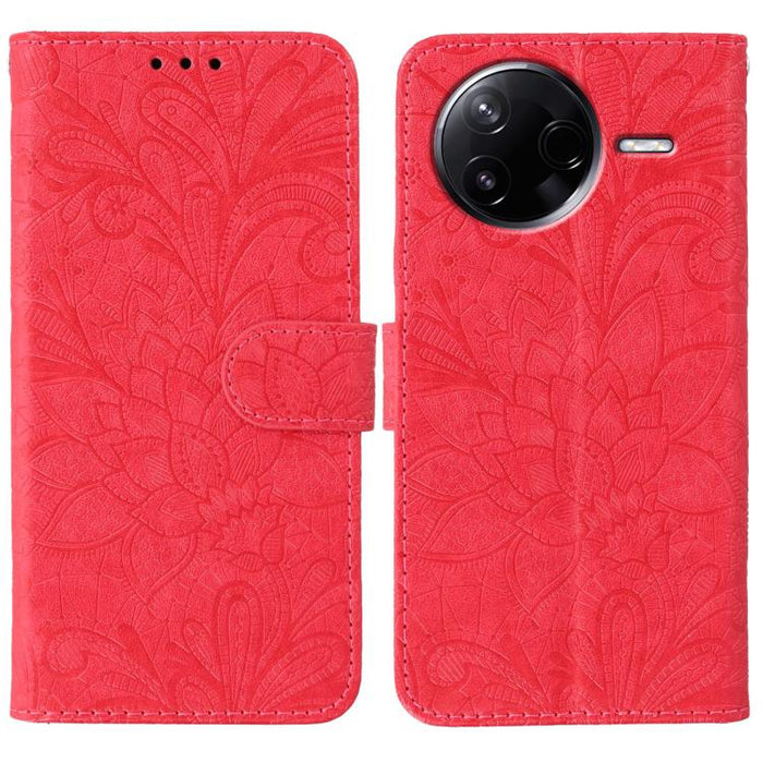Funda para teléfono de cuero con tapa y estampado de flores de encaje, For Xiaomi 17 Pro, For Xiaomi 17, For Xiaomi 15T Pro 5G, For Xiaomi 15T 5G, For Xiaomi Poco F7 Ultra / Redmi K80 Pro, For Xiaomi Poco F7 Pro / Redmi K80                             ...
