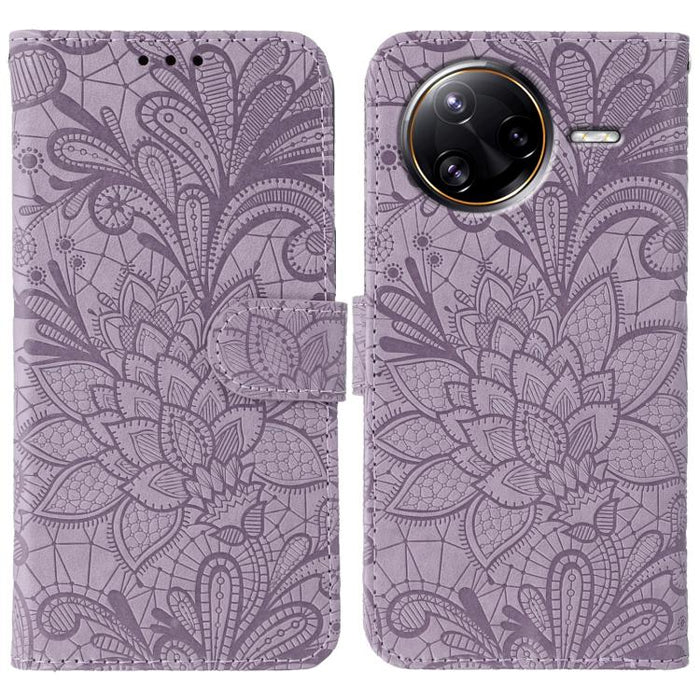 Funda para teléfono de cuero con tapa y estampado de flores de encaje, For Xiaomi 17 Pro, For Xiaomi 17, For Xiaomi 15T Pro 5G, For Xiaomi 15T 5G, For Xiaomi Poco F7 Ultra / Redmi K80 Pro, For Xiaomi Poco F7 Pro / Redmi K80                             ...