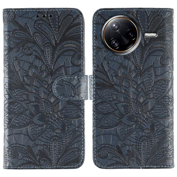 Funda para teléfono de cuero con tapa y estampado de flores de encaje, For Xiaomi 17 Pro, For Xiaomi 17, For Xiaomi 15T Pro 5G, For Xiaomi 15T 5G, For Xiaomi Poco F7 Ultra / Redmi K80 Pro, For Xiaomi Poco F7 Pro / Redmi K80                             ...