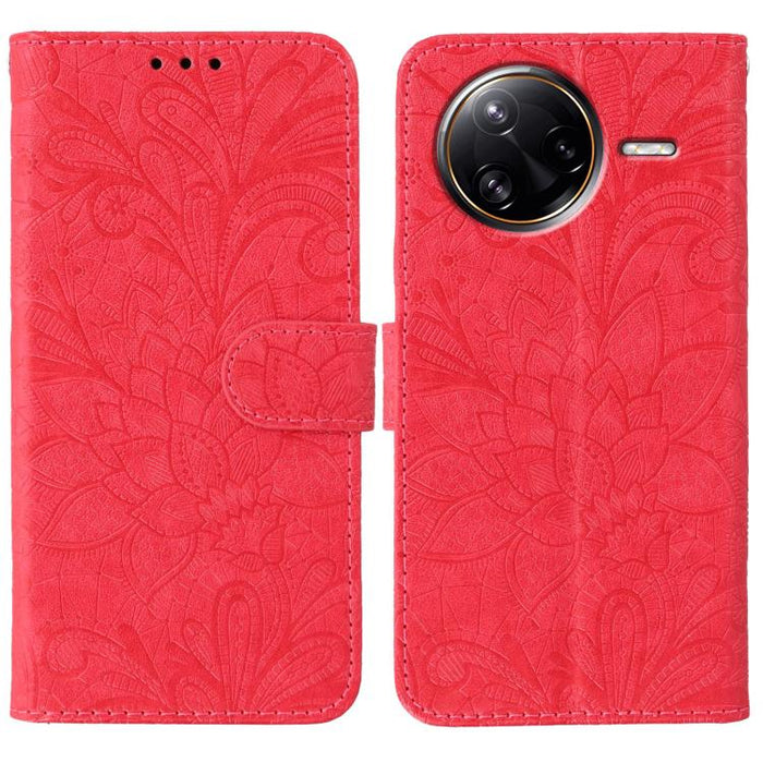 Funda para teléfono de cuero con tapa y estampado de flores de encaje, For Xiaomi 17 Pro, For Xiaomi 17, For Xiaomi 15T Pro 5G, For Xiaomi 15T 5G, For Xiaomi Poco F7 Ultra / Redmi K80 Pro, For Xiaomi Poco F7 Pro / Redmi K80                             ...