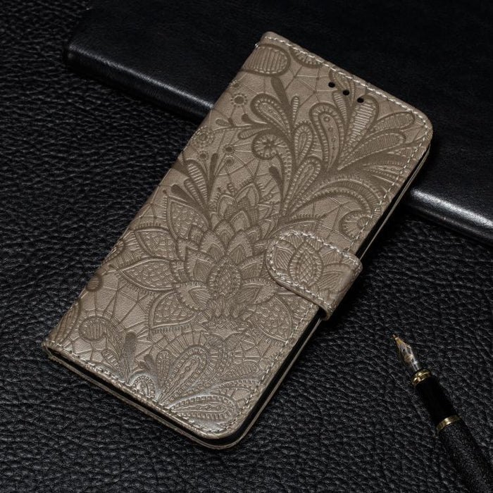 Funda para teléfono de cuero con tapa y estampado de flores de encaje, For Xiaomi 17 Pro, For Xiaomi 17, For Xiaomi 15T Pro 5G, For Xiaomi 15T 5G, For Xiaomi Poco F7 Ultra / Redmi K80 Pro, For Xiaomi Poco F7 Pro / Redmi K80                             ...