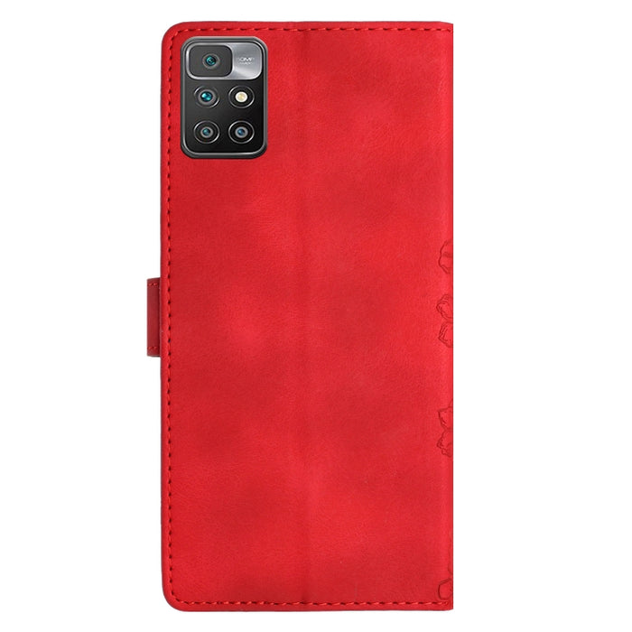 Funda para teléfono de PU con relieve de piel de mariposa y diseño de flor de cerezo, For Xiaomi Redmi 10, For Xiaomi Redmi Note 10 5G, For Xiaomi Redmi Note 10S, For Xiaomi Redmi Note 10 Pro Max, For Xiaomi Redmi Note 10 Pro, For Xiaomi Redmi Note 10 ...