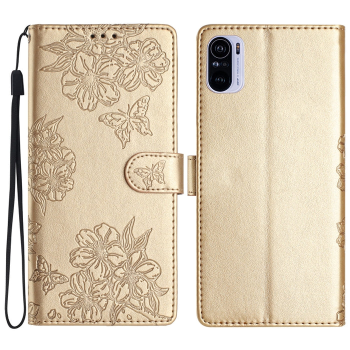 Funda para teléfono de PU con relieve de piel de mariposa y diseño de flor de cerezo, For Xiaomi Redmi 10, For Xiaomi Redmi Note 10 5G, For Xiaomi Redmi Note 10S, For Xiaomi Redmi Note 10 Pro Max, For Xiaomi Redmi Note 10 Pro, For Xiaomi Redmi Note 10 ...