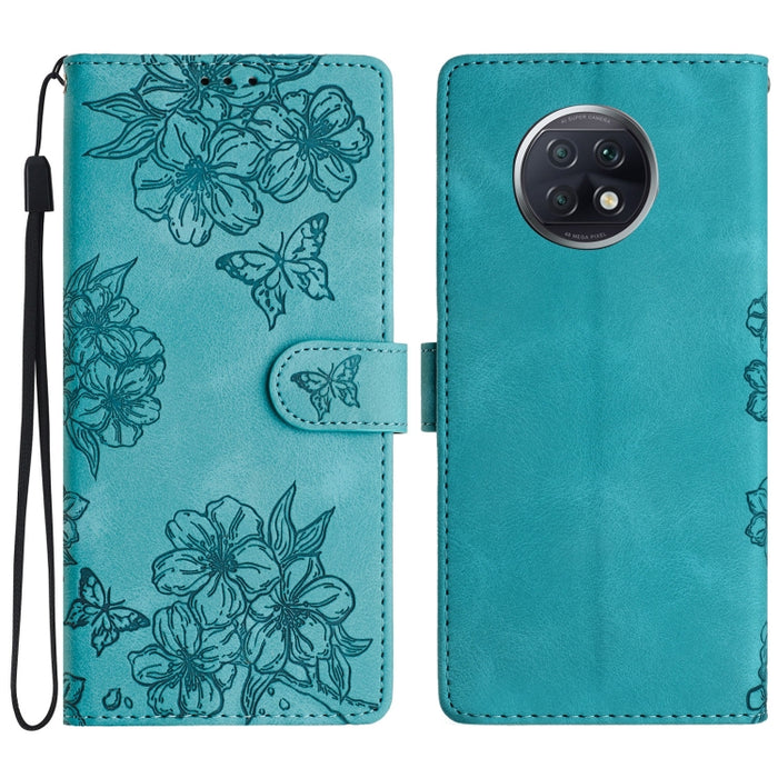 Funda para teléfono de PU con relieve de piel de mariposa y diseño de flor de cerezo, For Xiaomi Redmi 10, For Xiaomi Redmi Note 10 5G, For Xiaomi Redmi Note 10S, For Xiaomi Redmi Note 10 Pro Max, For Xiaomi Redmi Note 10 Pro, For Xiaomi Redmi Note 10 ...