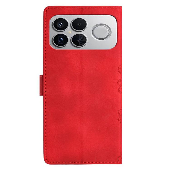 Funda para teléfono de PU con relieve de piel de mariposa y diseño de flor de cerezo, For Redmi K90 Pro Max/Poco F8 Ultra, For Redmi K90/Poco F8 Pro, For Redmi 15C 5G/4G EU 173mm/Poco C85 5G, For Redmi 15 5G / 4G EU 171mm                               ...