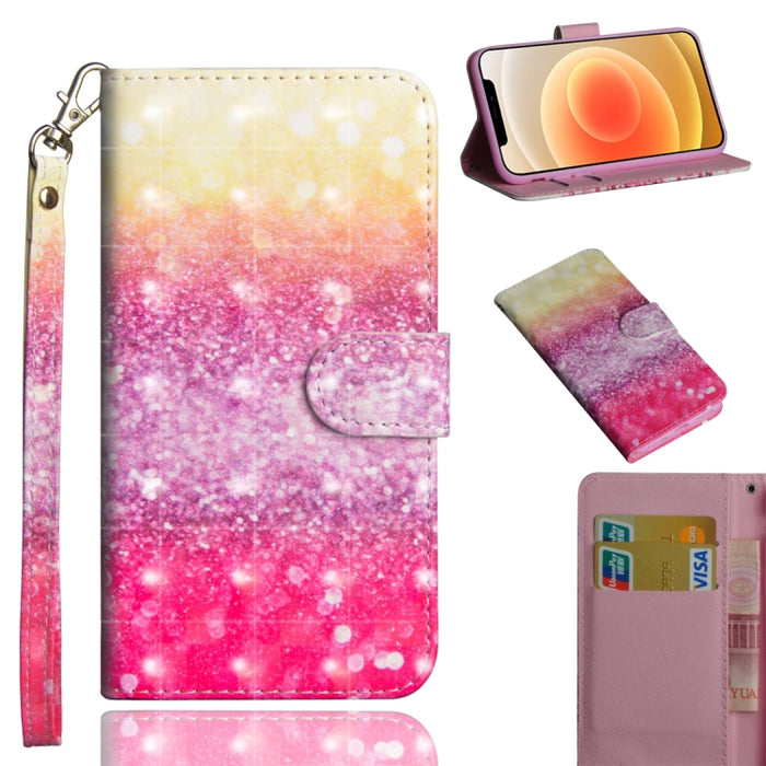 Patrón de pintura 3D Flip horizontal TPU + Funda de cuero PU con soporte y ranuras para tarjetas y billetera, For iPhone 12 mini, For iPhone 12 / 12 Pro, For iPhone 12 Pro Max, For Xiaomi Redmi 9, For Xiaomi Redmi 9A, For Xiaomi Redmi 9C               ...