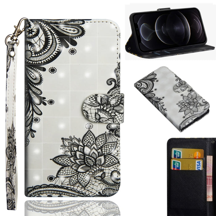 Patrón de pintura 3D Flip horizontal TPU + Funda de cuero PU con soporte y ranuras para tarjetas y billetera, For iPhone 12 mini, For iPhone 12 / 12 Pro, For iPhone 12 Pro Max, For Xiaomi Redmi 9, For Xiaomi Redmi 9A, For Xiaomi Redmi 9C               ...