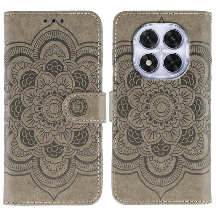 Funda de cuero para teléfono con estampado de mandala de sol, For Redmi 15C 5G / 4G EU 173mm, For Redmi 15 5G Global / 15 4G SEA, For Redmi 15 5G / 4G EU 171mm, For Redmi 15C 5G / 4G Global 171mm, For Redmi Turbo 4 Pro 5G / Poco F7                     ...