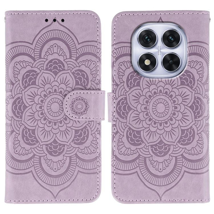Funda de cuero para teléfono con estampado de mandala de sol, For Redmi 15C 5G / 4G EU 173mm, For Redmi 15 5G Global / 15 4G SEA, For Redmi 15 5G / 4G EU 171mm, For Redmi 15C 5G / 4G Global 171mm, For Redmi Turbo 4 Pro 5G / Poco F7                     ...
