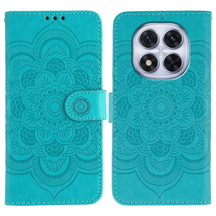 Funda de cuero para teléfono con estampado de mandala de sol, For Redmi 15C 5G / 4G EU 173mm, For Redmi 15 5G Global / 15 4G SEA, For Redmi 15 5G / 4G EU 171mm, For Redmi 15C 5G / 4G Global 171mm, For Redmi Turbo 4 Pro 5G / Poco F7                     ...