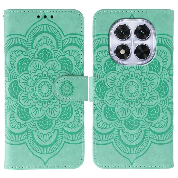 Funda de cuero para teléfono con estampado de mandala de sol, For Redmi 15C 5G / 4G EU 173mm, For Redmi 15 5G Global / 15 4G SEA, For Redmi 15 5G / 4G EU 171mm, For Redmi 15C 5G / 4G Global 171mm, For Redmi Turbo 4 Pro 5G / Poco F7                     ...