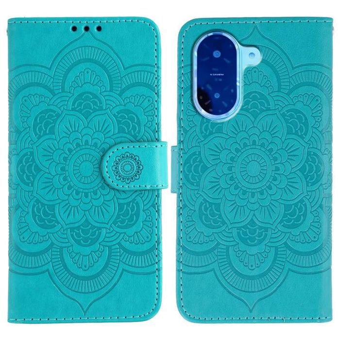 Funda de cuero para teléfono con estampado de mandala de sol, For Redmi 15C 5G / 4G EU 173mm, For Redmi 15 5G Global / 15 4G SEA, For Redmi 15 5G / 4G EU 171mm, For Redmi 15C 5G / 4G Global 171mm, For Redmi Turbo 4 Pro 5G / Poco F7                     ...