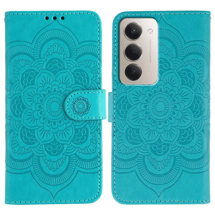 Funda de cuero para teléfono con estampado de mandala de sol, For Redmi 15C 5G / 4G EU 173mm, For Redmi 15 5G Global / 15 4G SEA, For Redmi 15 5G / 4G EU 171mm, For Redmi 15C 5G / 4G Global 171mm, For Redmi Turbo 4 Pro 5G / Poco F7                     ...