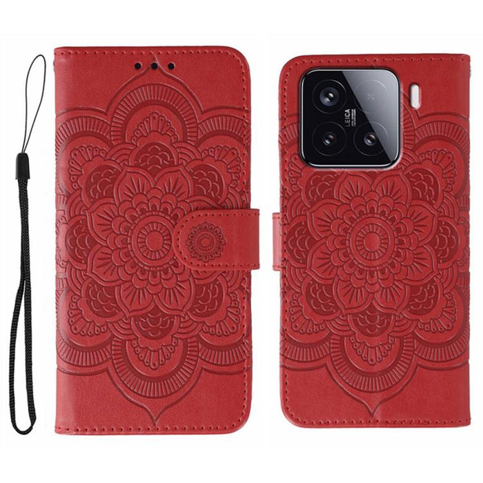 Funda de cuero para teléfono con estampado de mandala de sol, For Xiaomi 17 Pro, For Xiaomi 17, For Xiaomi 15T Pro 5G, For Xiaomi 15T 5G, For Xiaomi Poco F7 Ultra / Redmi K80 Pro, For Xiaomi Poco F7 Pro / Redmi K80, For Xiaomi 15 Ultra                 ...