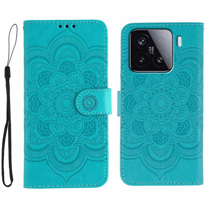 Funda de cuero para teléfono con estampado de mandala de sol, For Xiaomi 17 Pro, For Xiaomi 17, For Xiaomi 15T Pro 5G, For Xiaomi 15T 5G, For Xiaomi Poco F7 Ultra / Redmi K80 Pro, For Xiaomi Poco F7 Pro / Redmi K80, For Xiaomi 15 Ultra                 ...