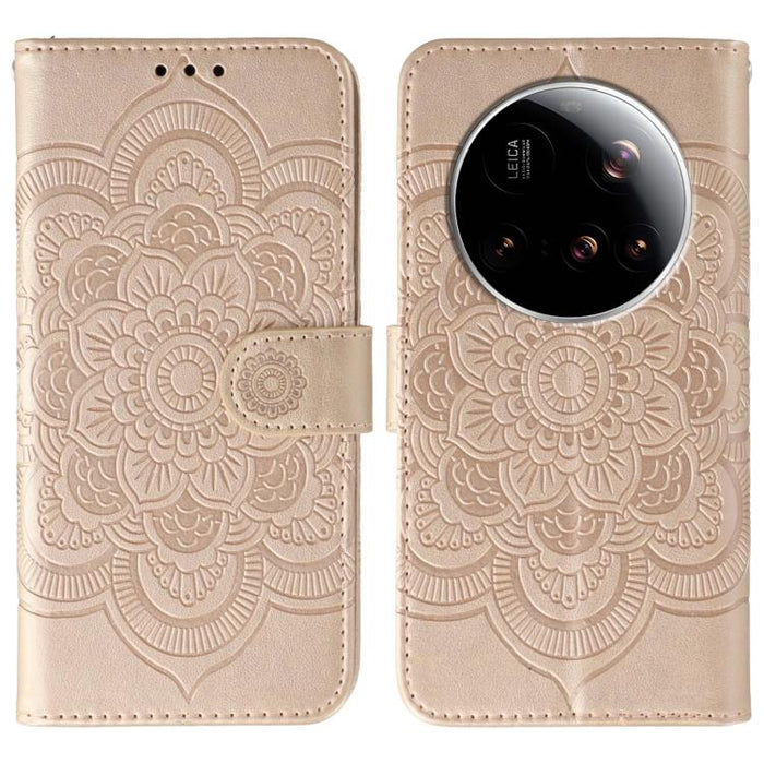 Funda de cuero para teléfono con estampado de mandala de sol, For Xiaomi 17 Pro, For Xiaomi 17, For Xiaomi 15T Pro 5G, For Xiaomi 15T 5G, For Xiaomi Poco F7 Ultra / Redmi K80 Pro, For Xiaomi Poco F7 Pro / Redmi K80, For Xiaomi 15 Ultra                 ...