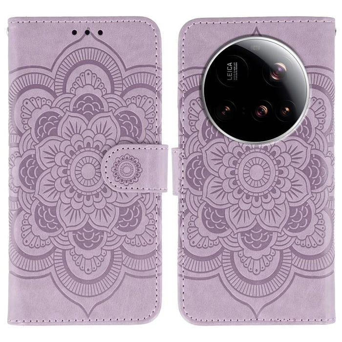 Funda de cuero para teléfono con estampado de mandala de sol, For Xiaomi 17 Pro, For Xiaomi 17, For Xiaomi 15T Pro 5G, For Xiaomi 15T 5G, For Xiaomi Poco F7 Ultra / Redmi K80 Pro, For Xiaomi Poco F7 Pro / Redmi K80, For Xiaomi 15 Ultra                 ...