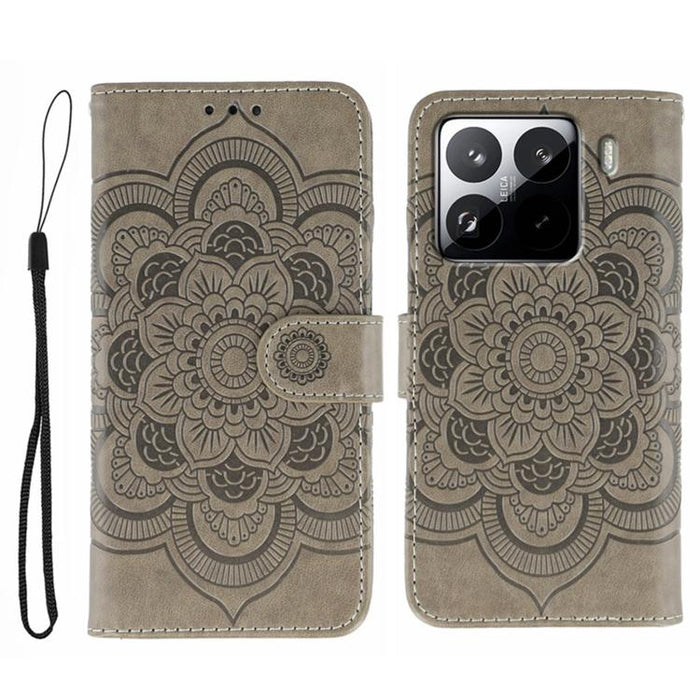Funda de cuero para teléfono con estampado de mandala de sol, For Xiaomi 17 Pro, For Xiaomi 17, For Xiaomi 15T Pro 5G, For Xiaomi 15T 5G, For Xiaomi Poco F7 Ultra / Redmi K80 Pro, For Xiaomi Poco F7 Pro / Redmi K80, For Xiaomi 15 Ultra                 ...