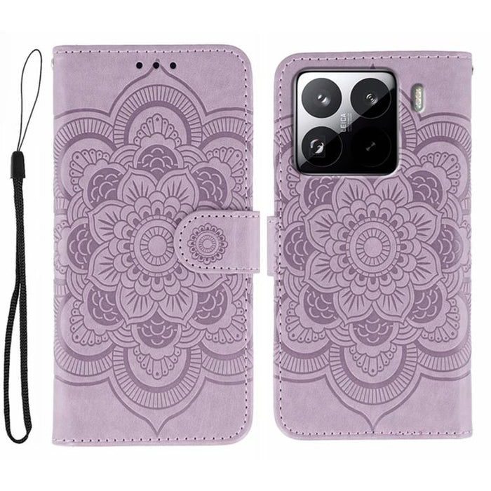 Funda de cuero para teléfono con estampado de mandala de sol, For Xiaomi 17 Pro, For Xiaomi 17, For Xiaomi 15T Pro 5G, For Xiaomi 15T 5G, For Xiaomi Poco F7 Ultra / Redmi K80 Pro, For Xiaomi Poco F7 Pro / Redmi K80, For Xiaomi 15 Ultra                 ...