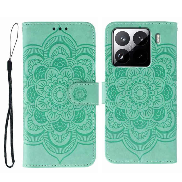 Funda de cuero para teléfono con estampado de mandala de sol, For Xiaomi 17 Pro, For Xiaomi 17, For Xiaomi 15T Pro 5G, For Xiaomi 15T 5G, For Xiaomi Poco F7 Ultra / Redmi K80 Pro, For Xiaomi Poco F7 Pro / Redmi K80, For Xiaomi 15 Ultra                 ...